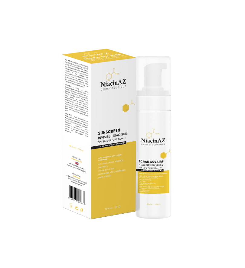 Niacisun SPF 50+ écran solaire invisible teinte universelle